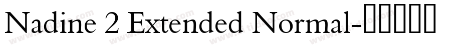 Nadine 2 Extended Normal字体转换